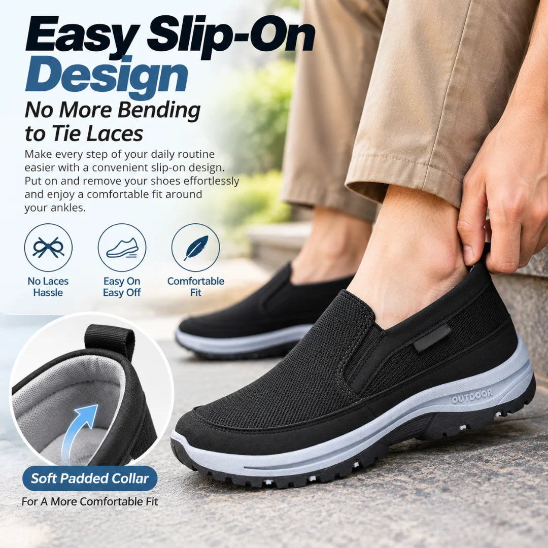 Men's Breathable Slip-On Walking Shoes | Lightweight Everyday Sneakers