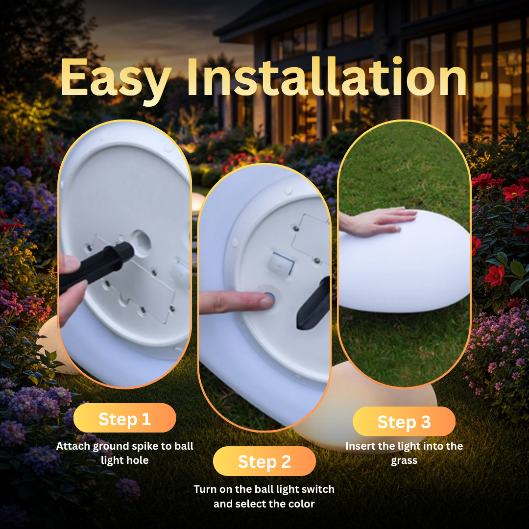 Solar Stone Garden Light - Waterproof, Wireless & Auto‑On Ambient Decor