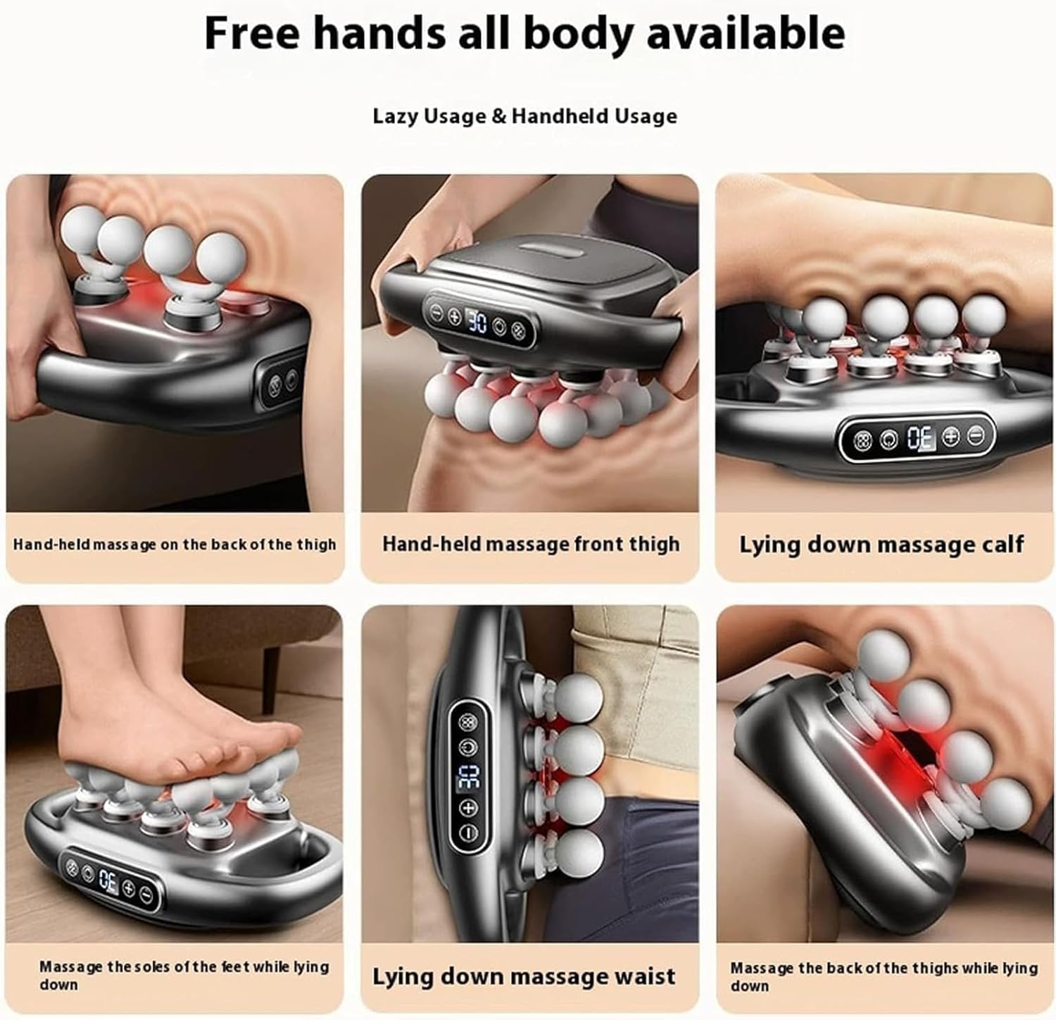 Cilious™ 16-Head Deep Tissue Massager for Couples