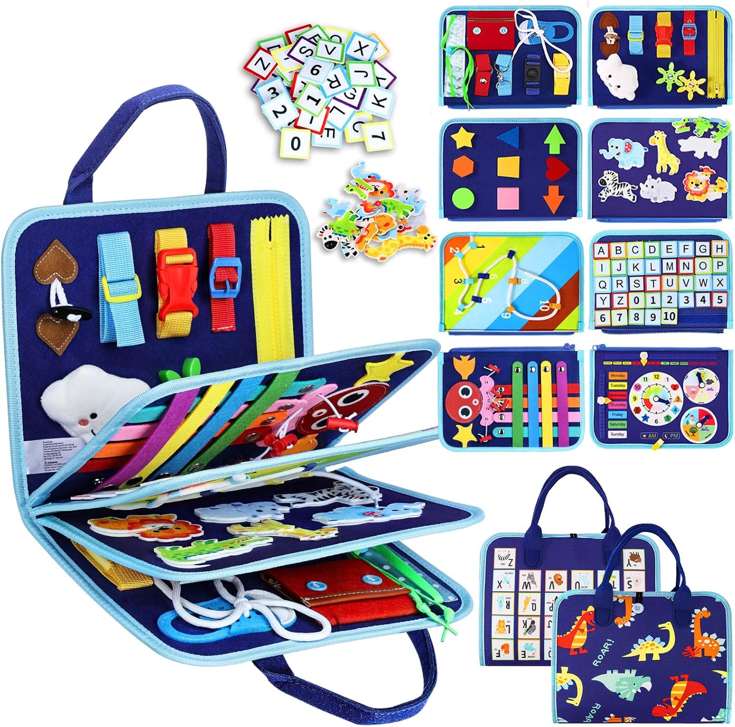 Cilious™ Montessori Busy Board - Sensory-Rich, Skill-Building Educational Toy