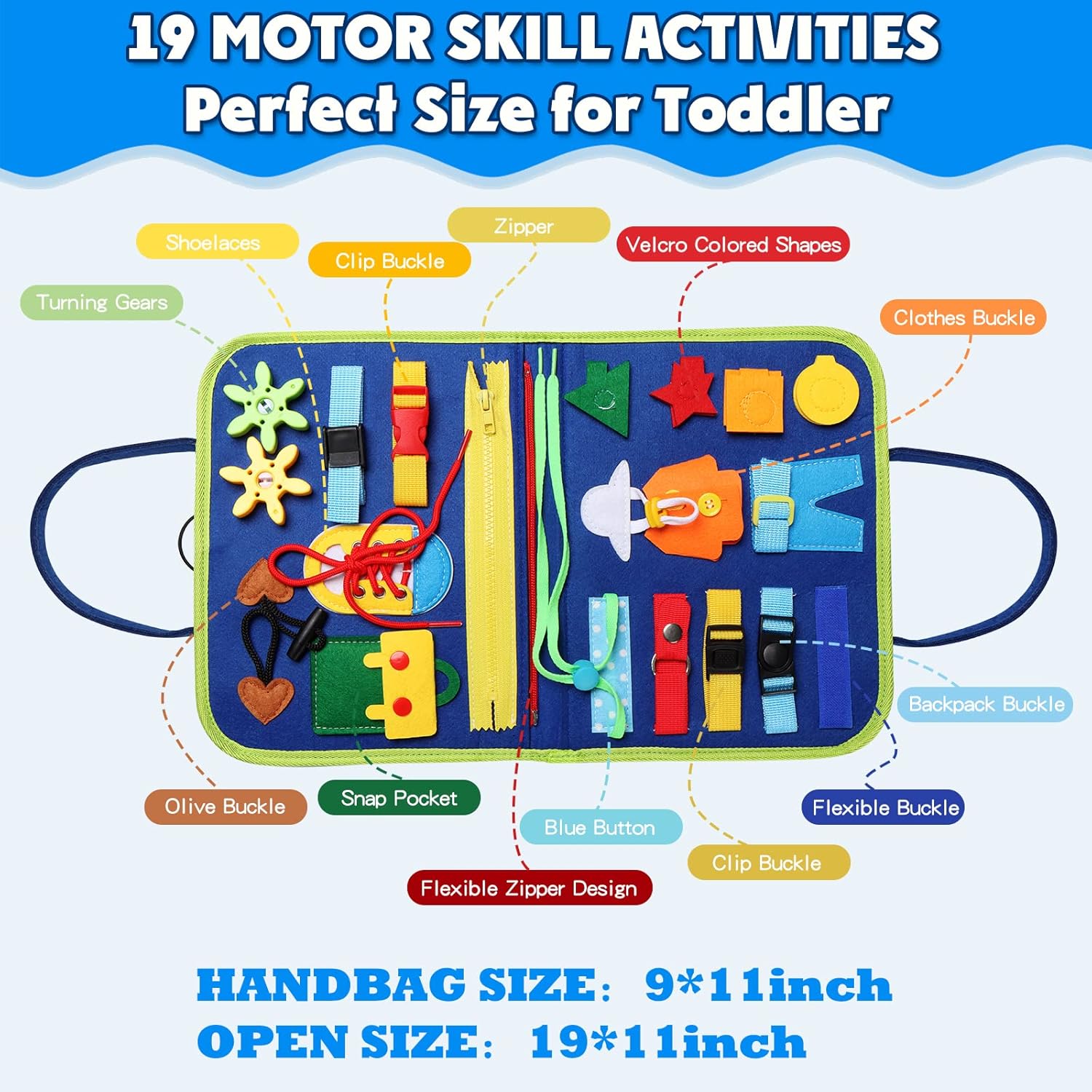 Cilious™ Montessori Busy Board - Sensory-Rich, Skill-Building Educational Toy
