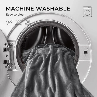 Midnight Comfort Waterproof Black Throw
