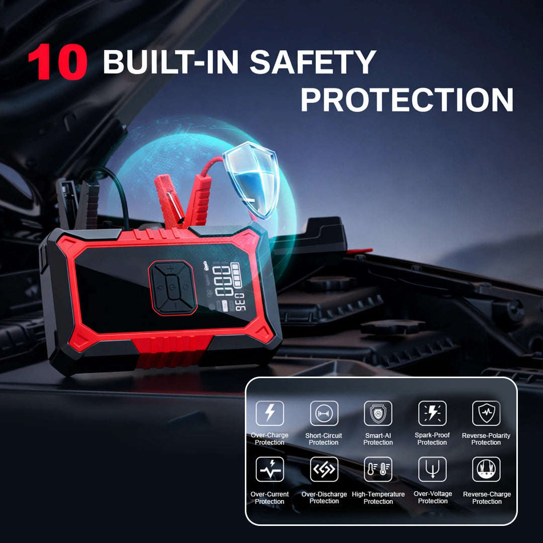 All-in-one Jump Starter with Air Compressor