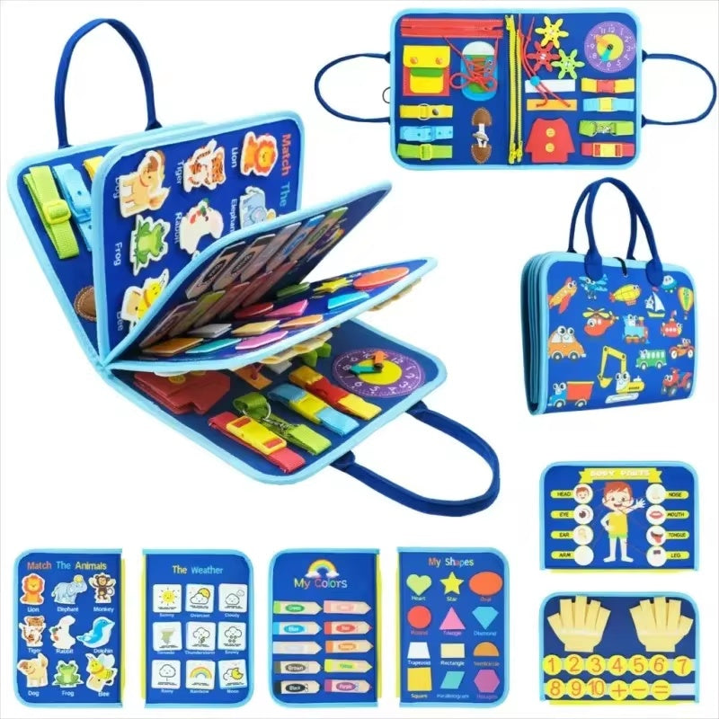 Cilious™ Montessori Busy Board - Sensory-Rich, Skill-Building Educational Toy