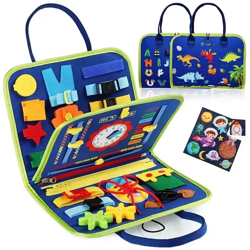 Cilious™ Montessori Busy Board - Sensory-Rich, Skill-Building Educational Toy