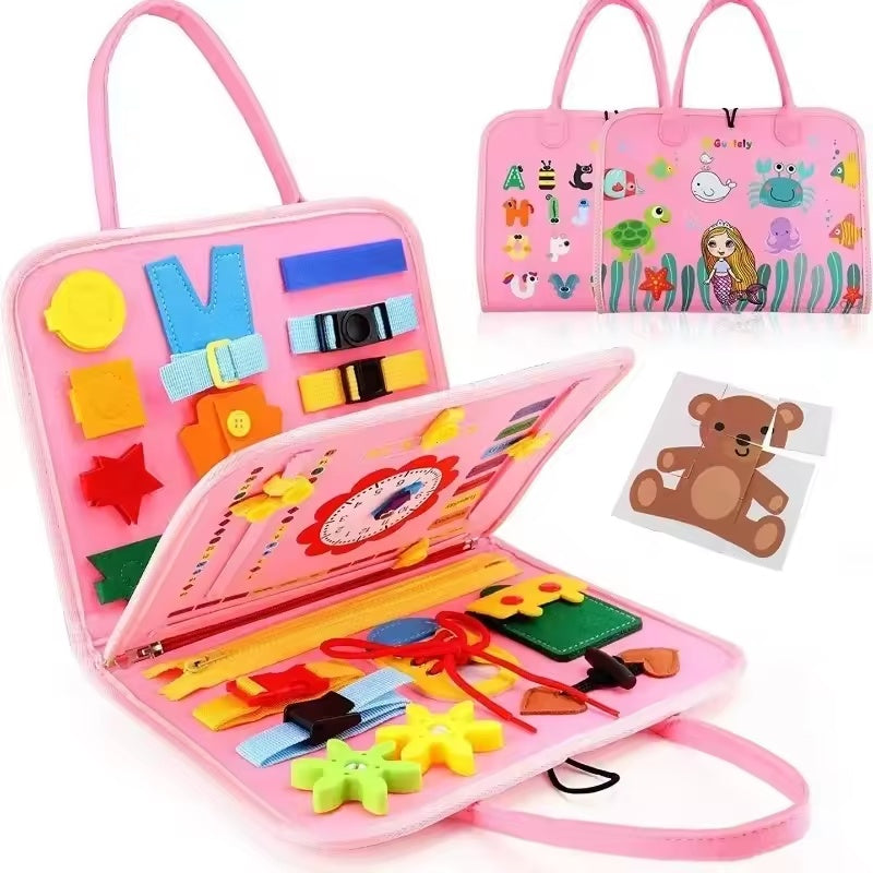 Cilious™ Montessori Busy Board - Sensory-Rich, Skill-Building Educational Toy