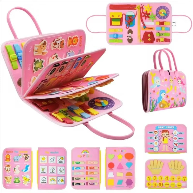 Cilious™ Montessori Busy Board - Sensory-Rich, Skill-Building Educational Toy