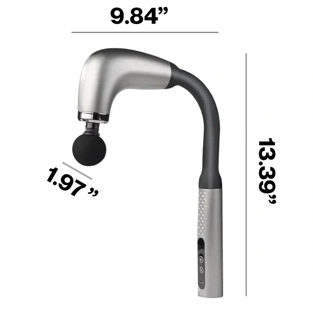 Massage Gun with Upgraded Extension Handle, Back Massager for Pain Relief Deep Tissue