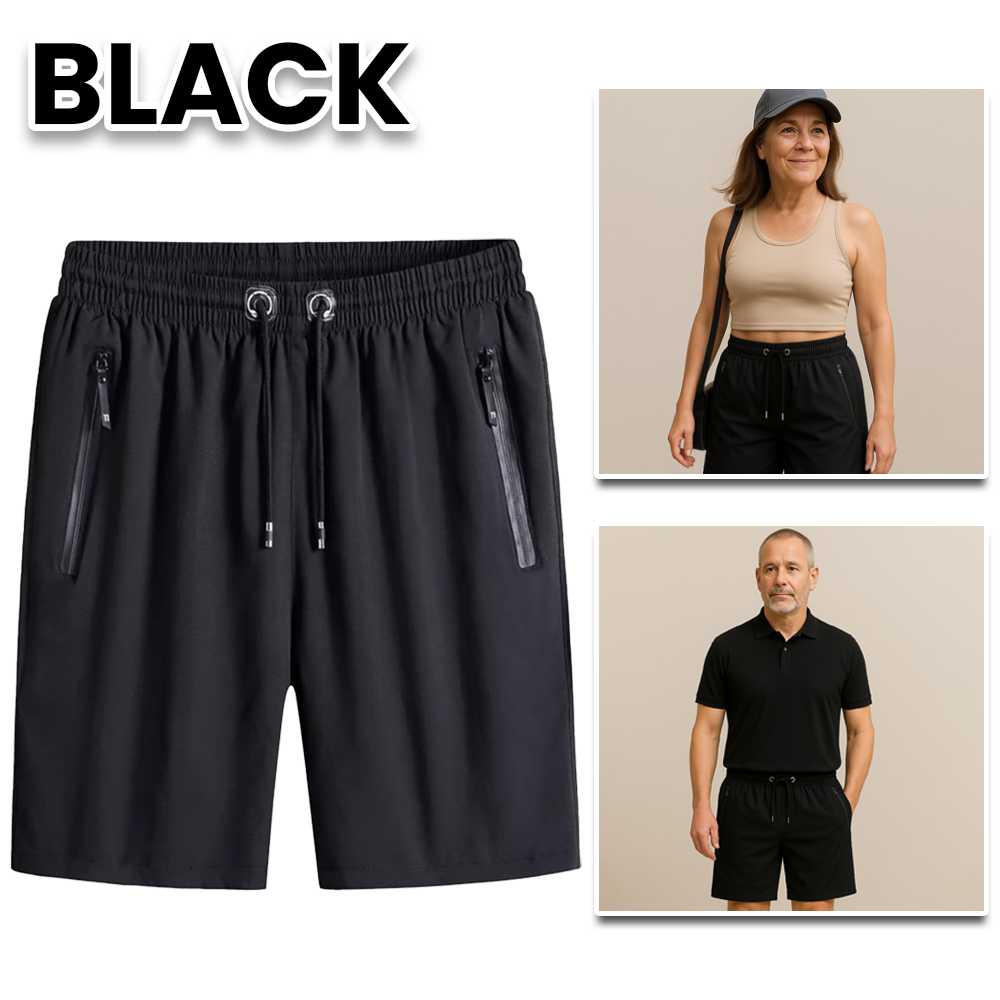 CoolFlex Unisex Ice Silk Shorts – Ultra Light, Stretch Fit, All-Day Comfort
