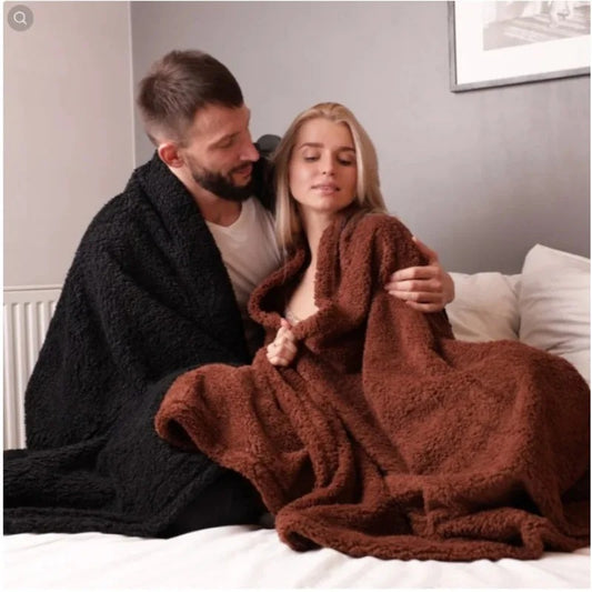 Midnight Comfort Waterproof Black Throw