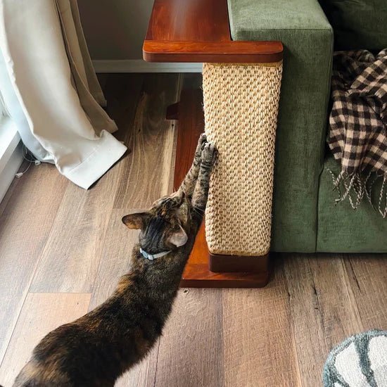 Smart Corner End Table – Sofa Saver, Cat Scratch Station & Stylish Decor