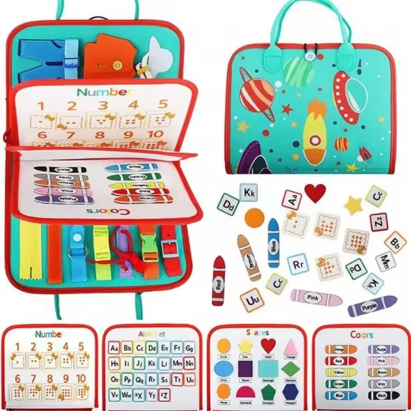 Cilious™ Montessori Busy Board - Sensory-Rich, Skill-Building Educational Toy