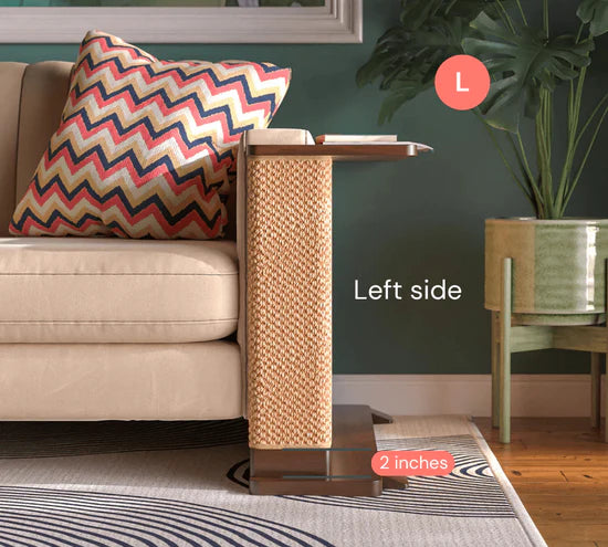 Smart Corner End Table – Sofa Saver, Cat Scratch Station & Stylish Decor