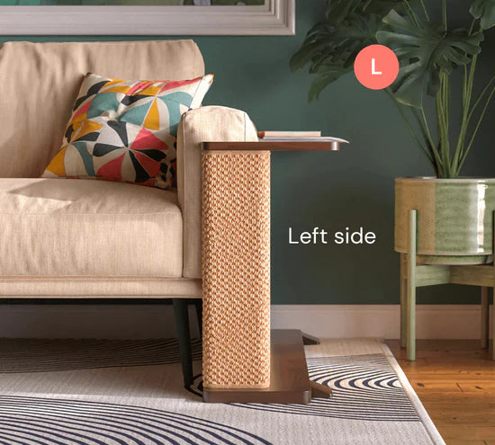 Smart Corner End Table – Sofa Saver, Cat Scratch Station & Stylish Decor