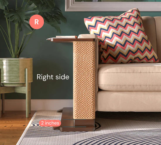 Smart Corner End Table – Sofa Saver, Cat Scratch Station & Stylish Decor
