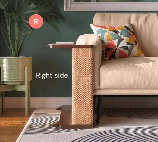 Smart Corner End Table – Sofa Saver, Cat Scratch Station & Stylish Decor